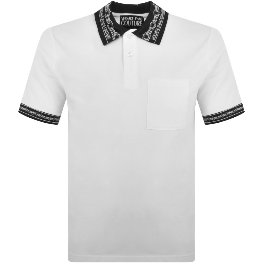 Versace Jeans Couture White Chain Couture Polo